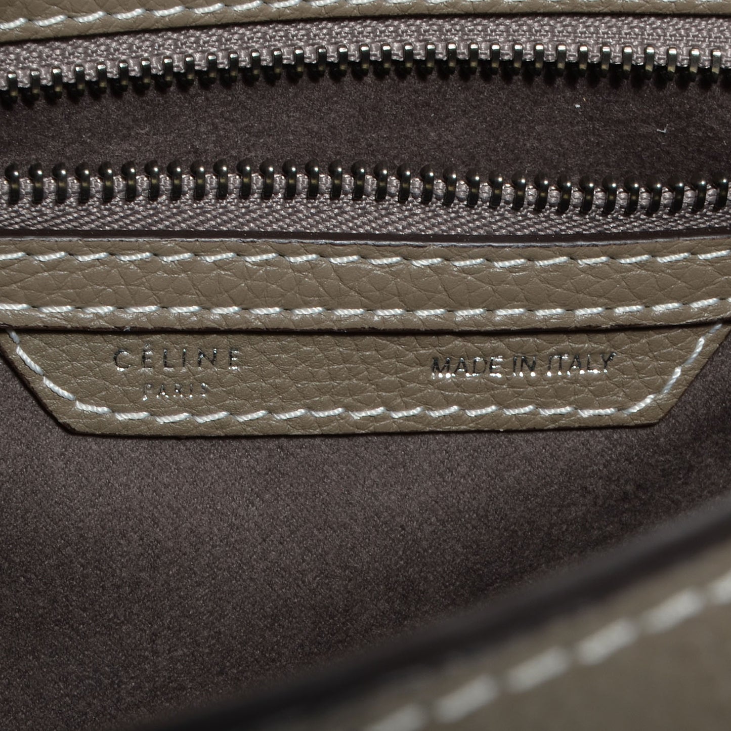 Drummed Calfskin Micro Luggage Souris