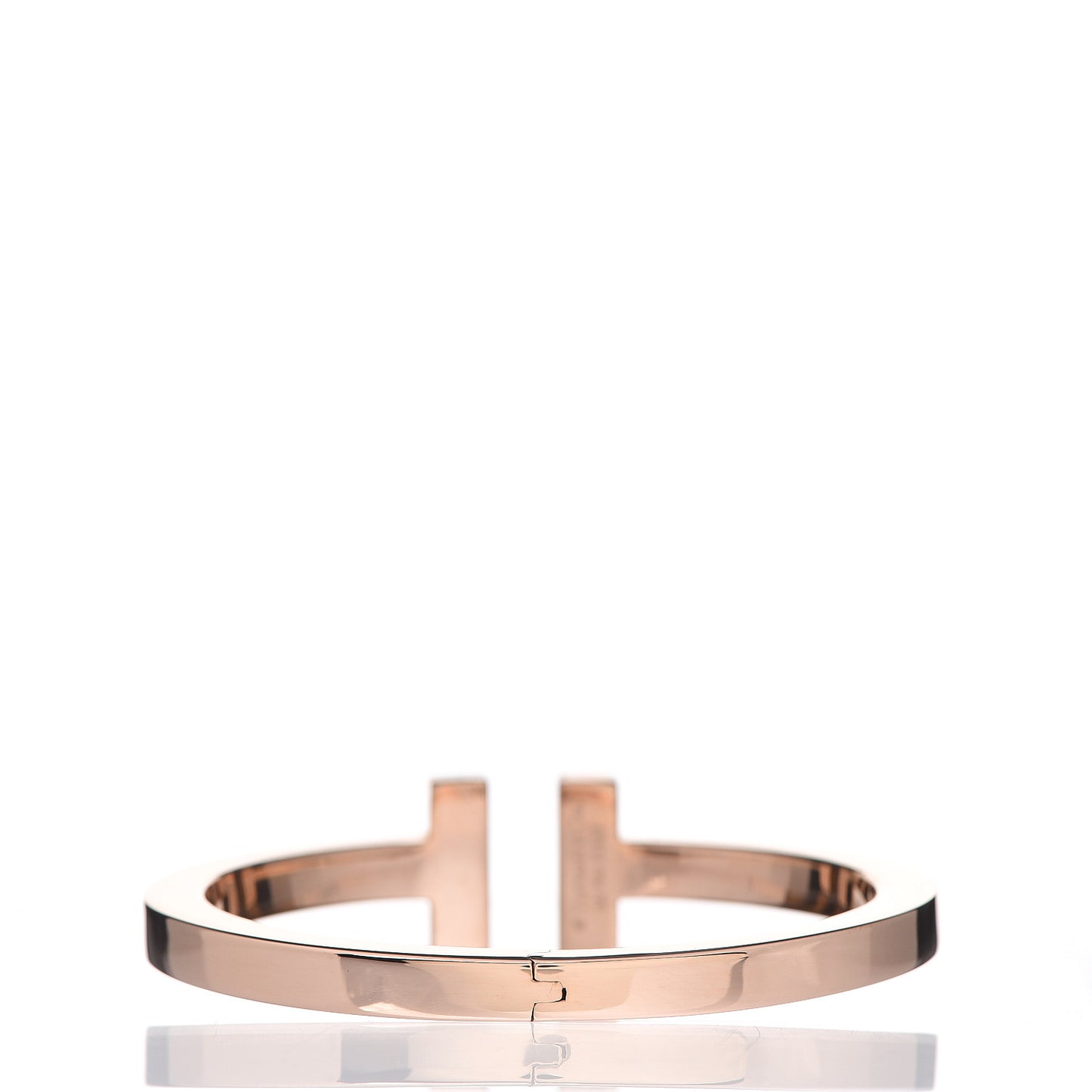 18K Rose Gold T Square Bracelet