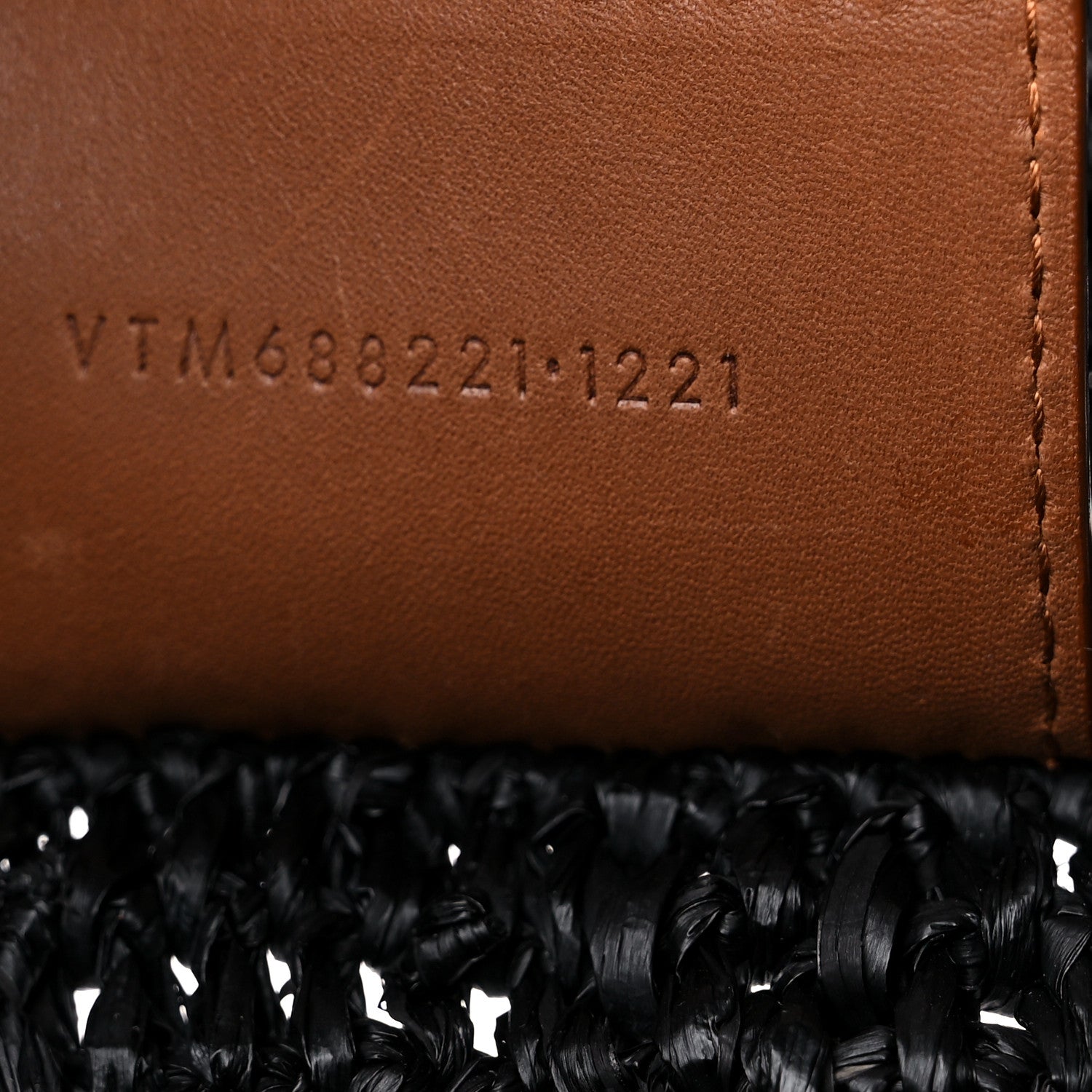 Saint Laurent Raffia Calfskin Medium Panier Tote Black 7 of 9