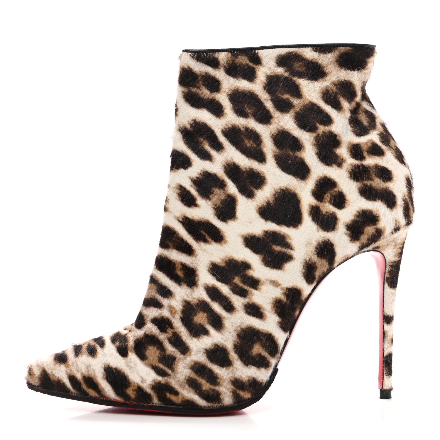 Christian Louboutin Calf Hair Leopard Print So Kate Booty 100 Ankle Boots 37.5 Brown 1 of 7