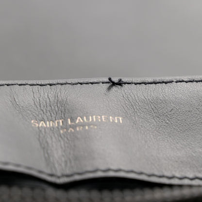 Saint Laurent Calfskin Y Quilted Monogram Monochrome Medium Loulou Chain Satchel Black 13 of 13