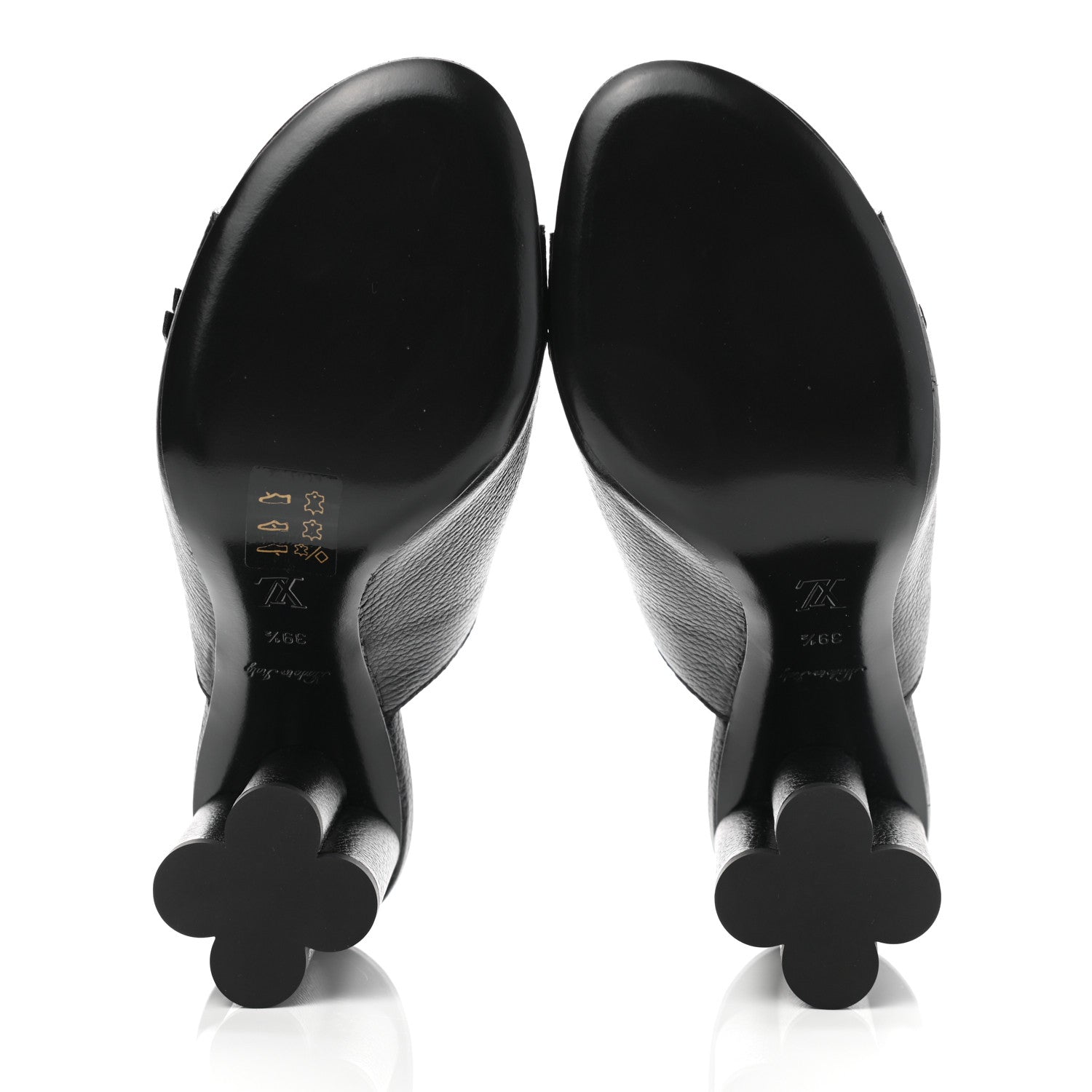 Louis Vuitton Calfskin Indiana Mule 39.5 Black 5 of 11