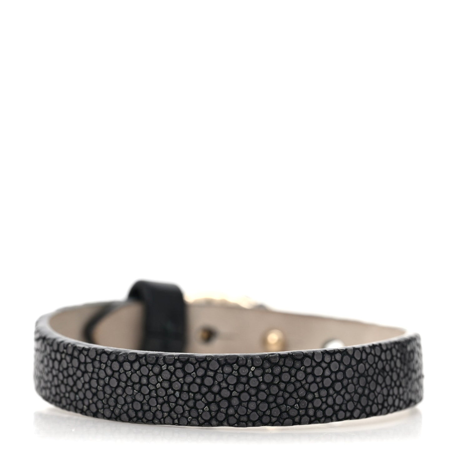 Galuchat Serpenti Forever Bracelet S Black