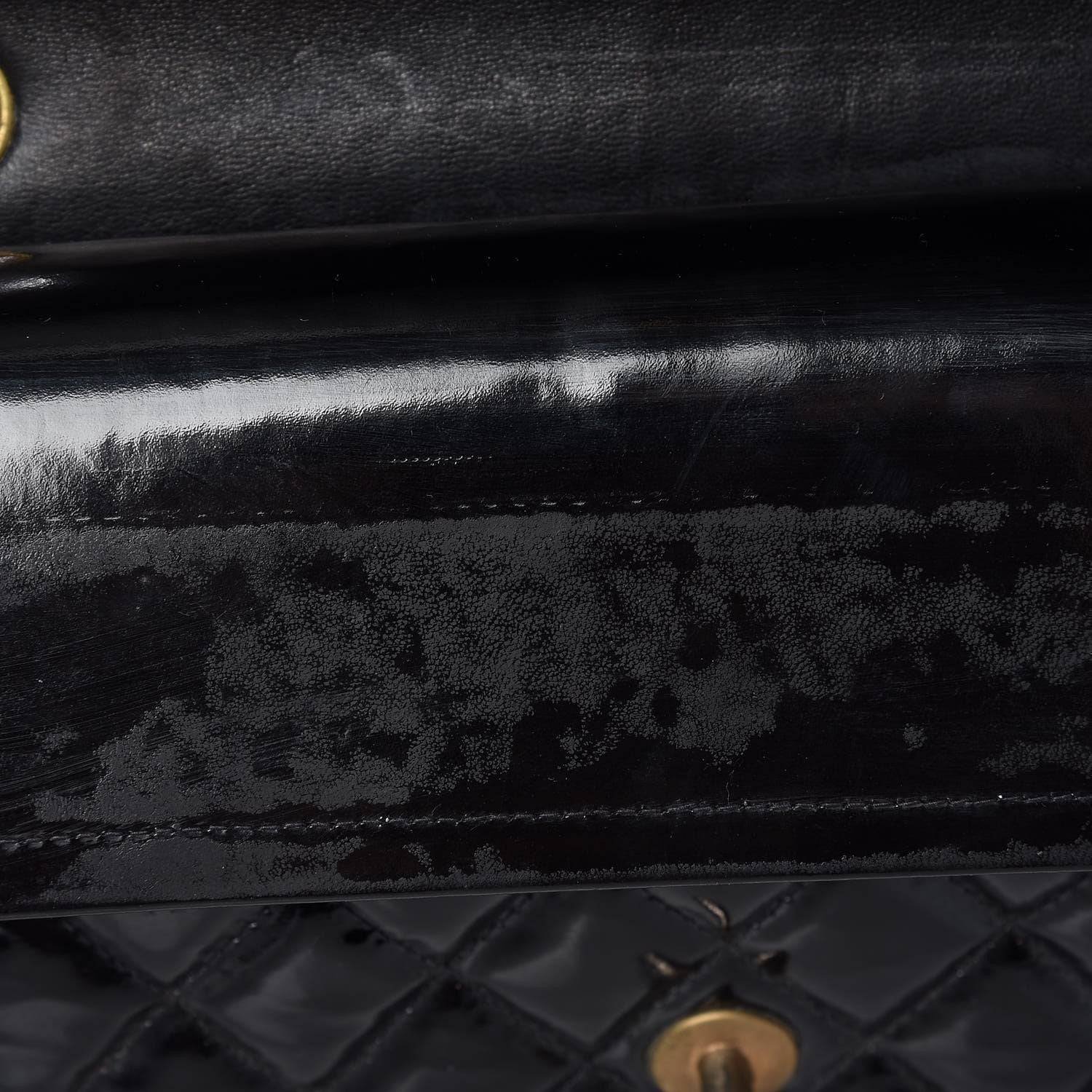 Chanel Patent Quilted Medium Double Flap Black 11 of 18