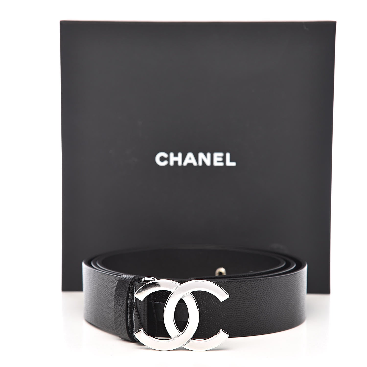 Chanel Caviar CC Logo Belt 110 Black 9 of 9