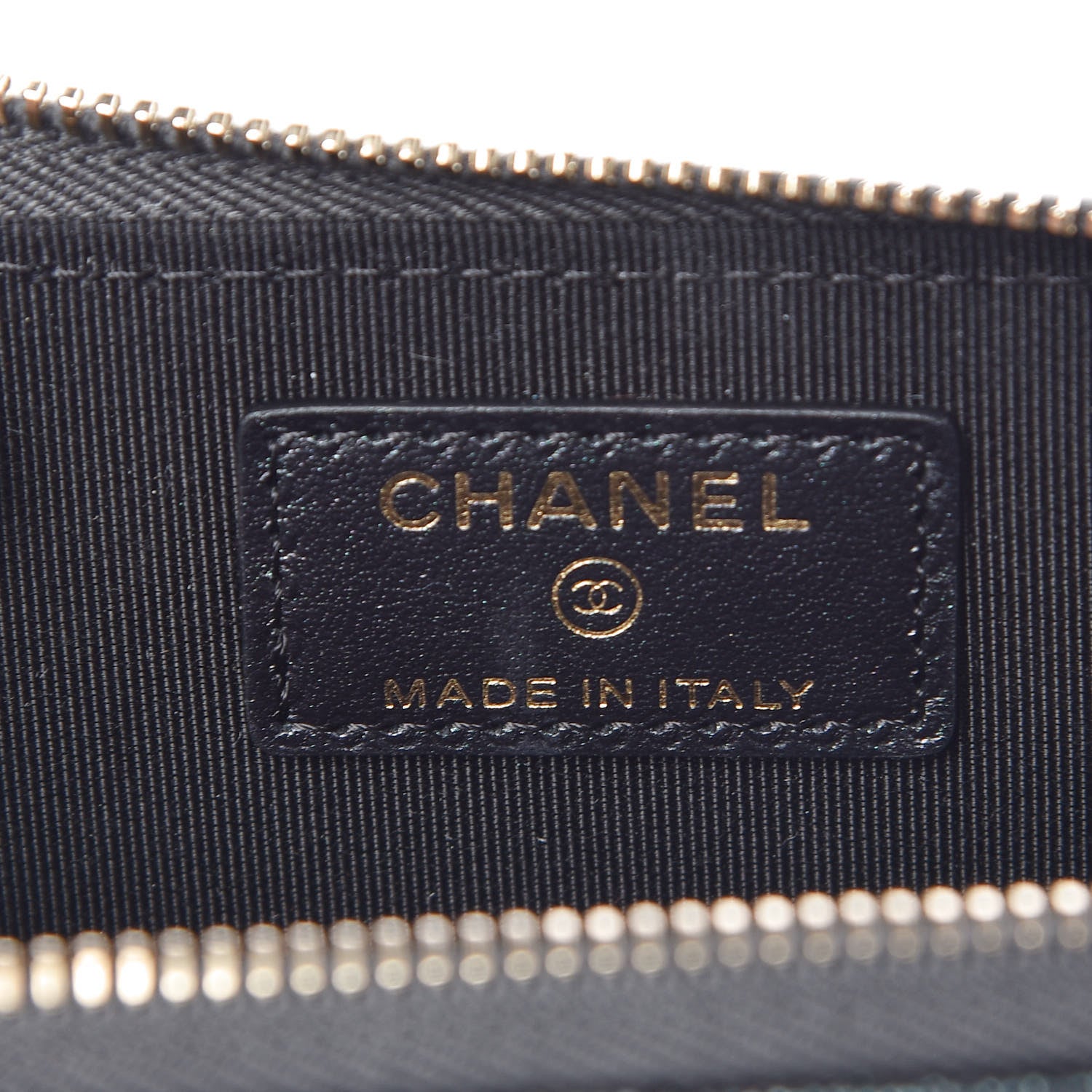 Chanel Iridescent Caviar Quilted Key Holder Case Black 11 of 16