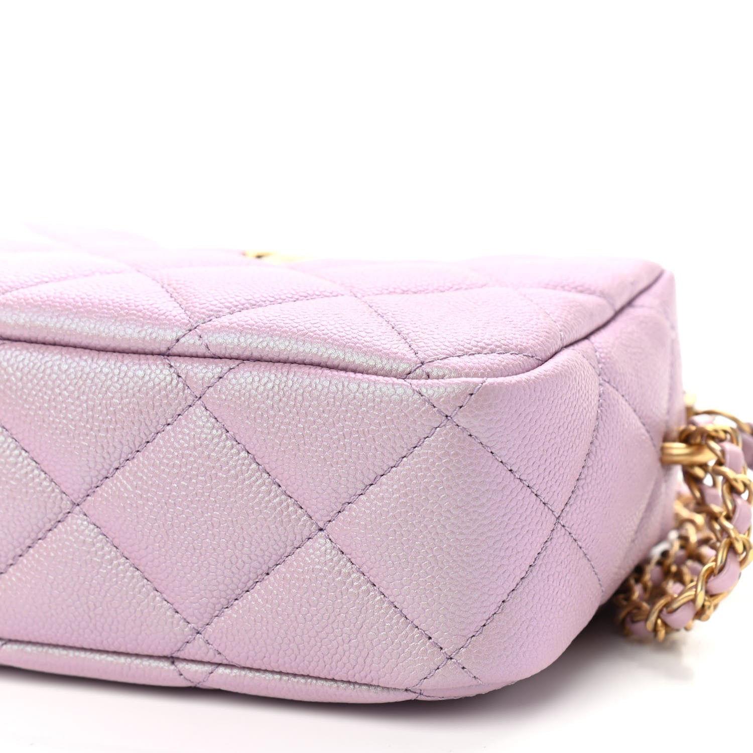 Chanel Iridescent Caviar Quilted Mini My Perfect Camera Case Pink 9 of 9