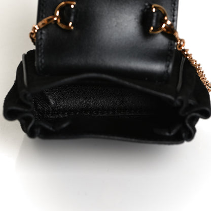 Versace Suede Crystal Studded Micro La Medusa Bag Black 4 of 9