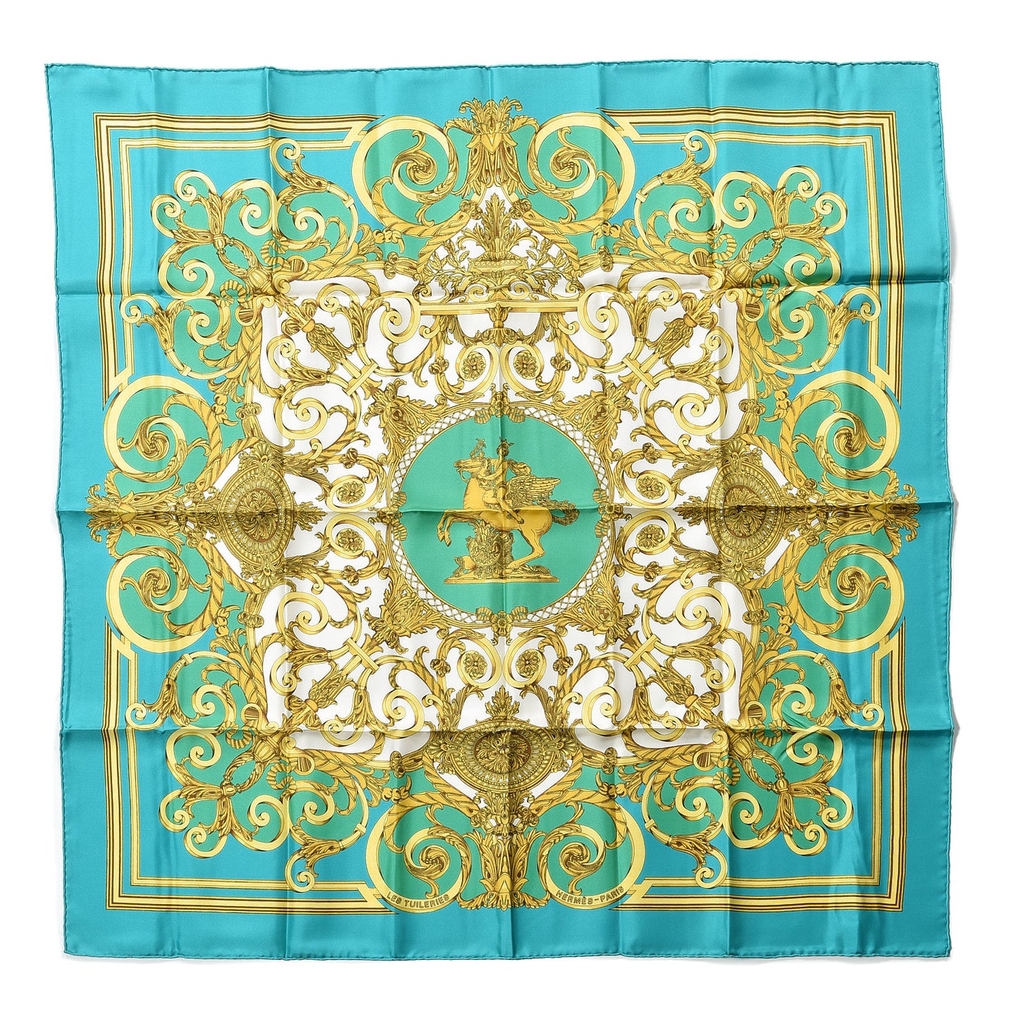 Silk Les Tuileries Scarf 90