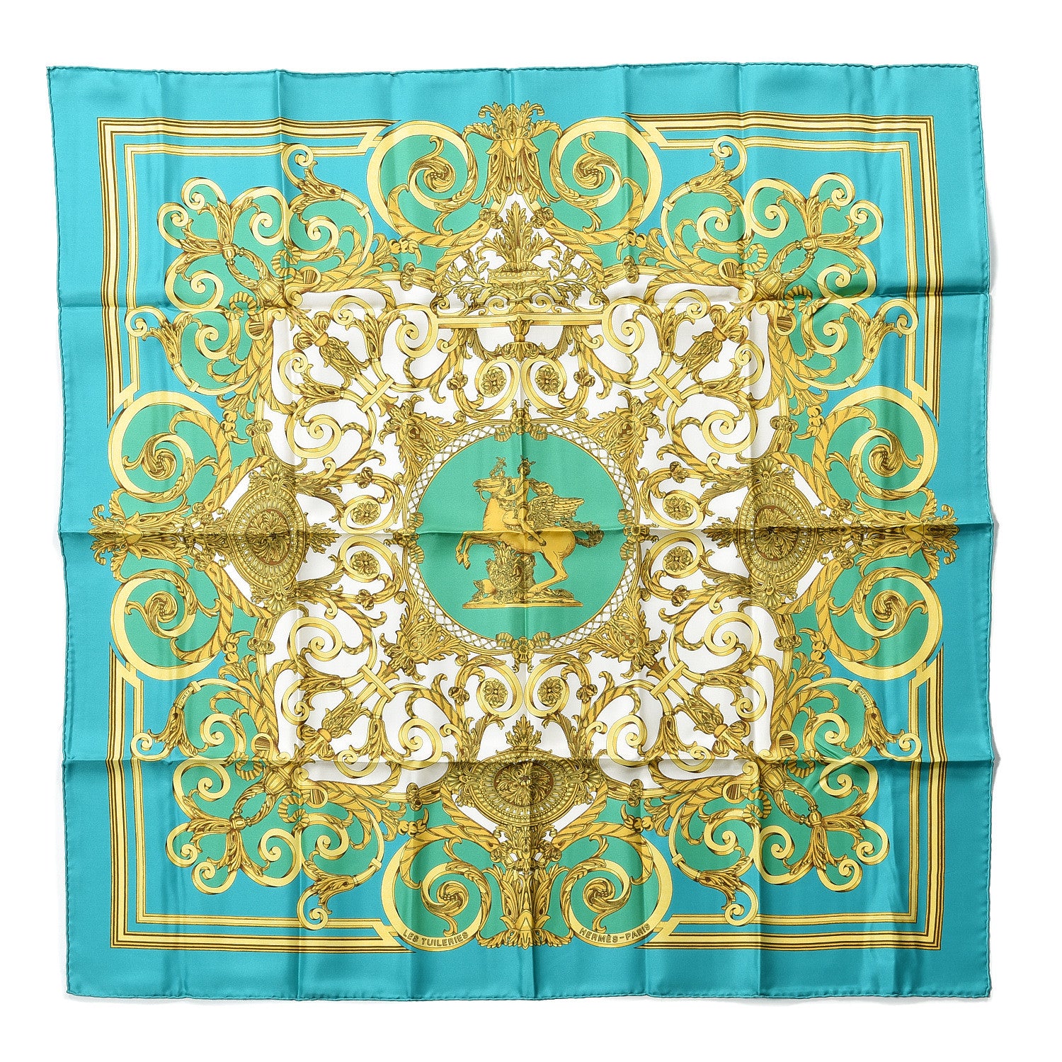 Hermes Silk Les Tuileries Scarf 90 1 of 4