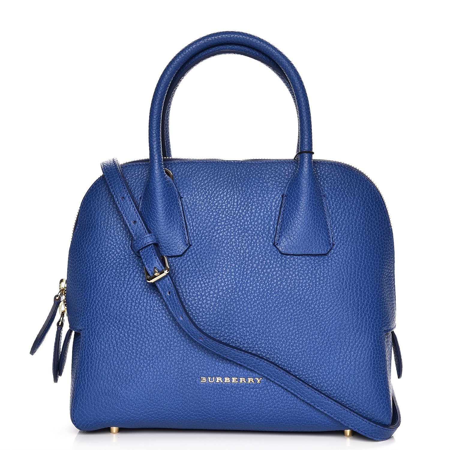 Burberry London Grainy Calfskin Small Greenwood Bowling Bag Brilliant Blue 1 of 9