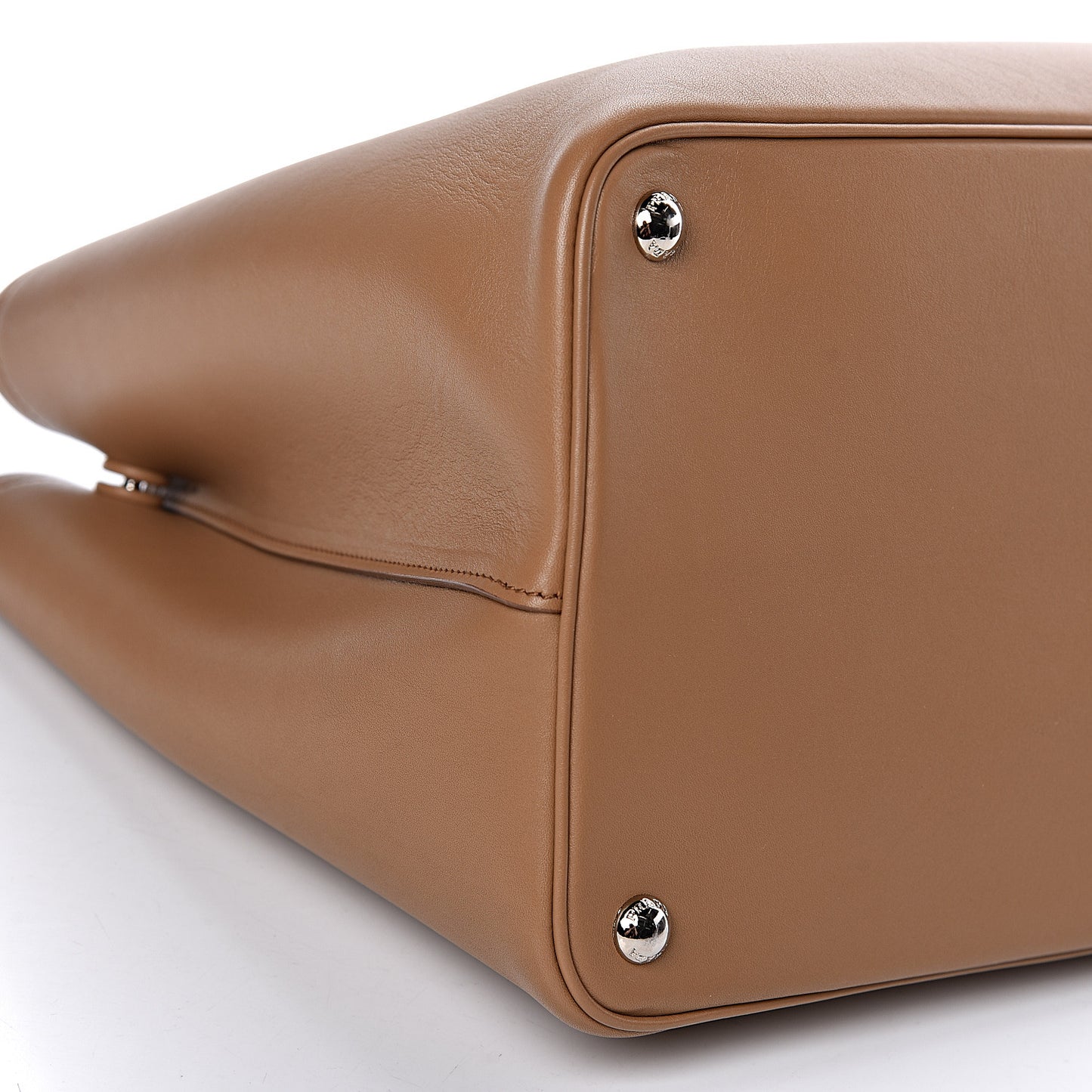 City Calfskin Large Double Bag Caramel Fuoco