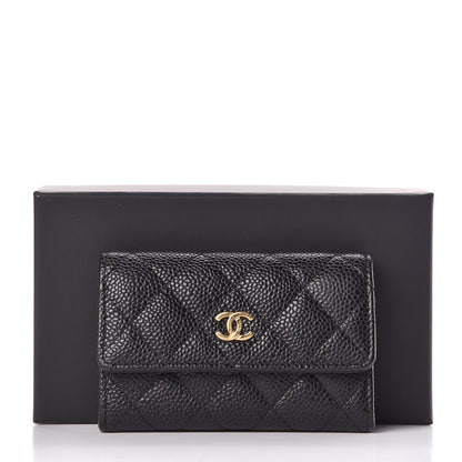 Chanel Caviar Quilted Flap Card Holder Black 9 of 9