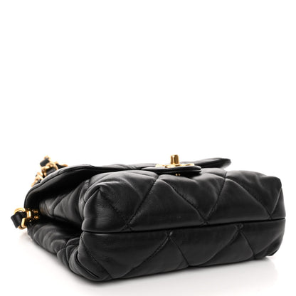 Chanel Lambskin Quilted Small Chain Top Handle Flap Black 4 of 10