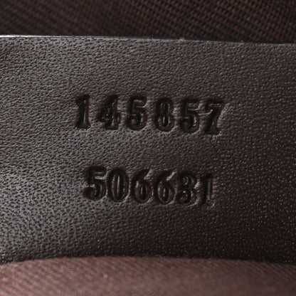 Gucci Monogram Calfskin Perforated Medium Flat Messenger Bag Dark Brown 8 of 12