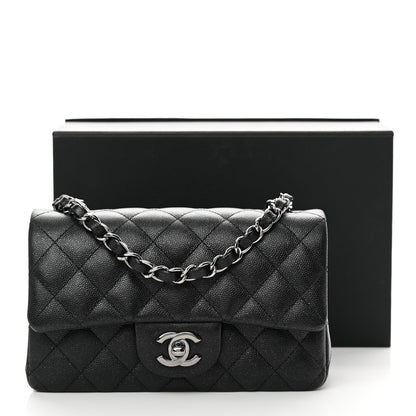 Chanel Iridescent Caviar Quilted Mini Rectangular Flap Black 10 of 10