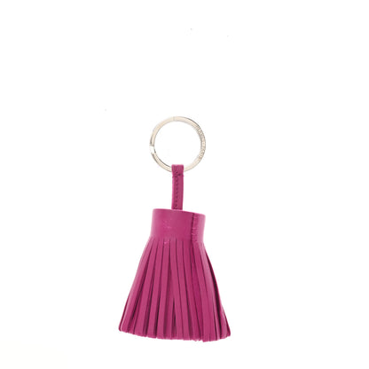 Hermes Lambskin Carmen Tassel Key Holder Rose Pourpre 1 of 4