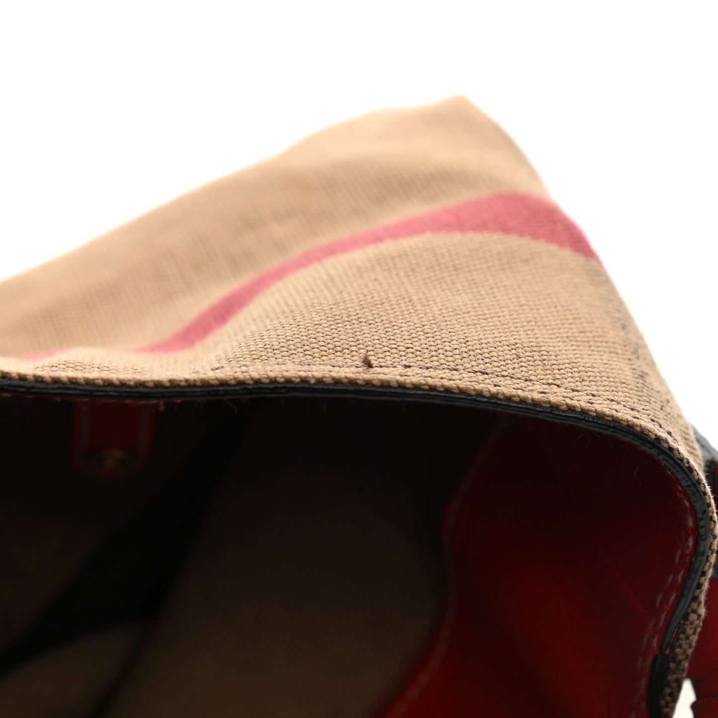 Canvas Mega Check Medium Ashby Hobo Cadmium Red