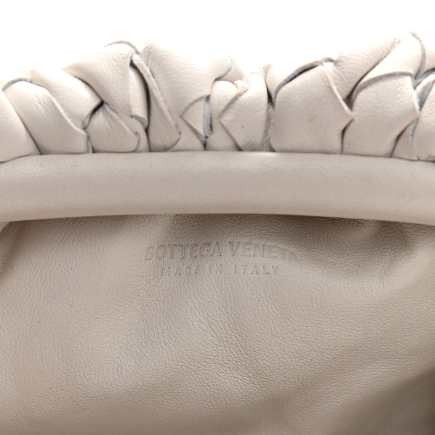 Nappa Intrecciato The Mini Pouch Chalk