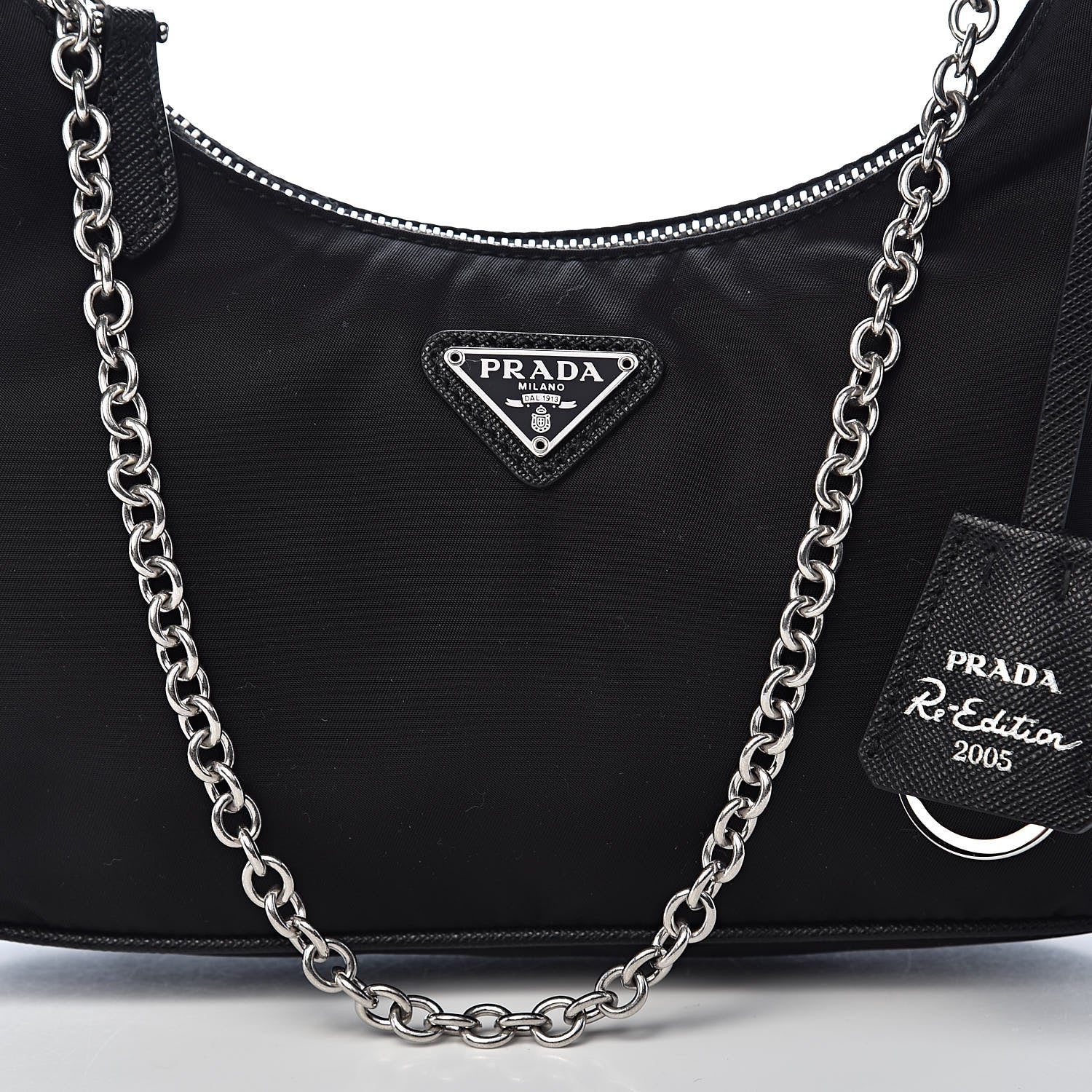 Prada Nylon Re-Edition 2005 Shoulder Bag Black 12 of 12