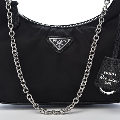 Prada Nylon Re-Edition 2005 Shoulder Bag Black 12 of 12