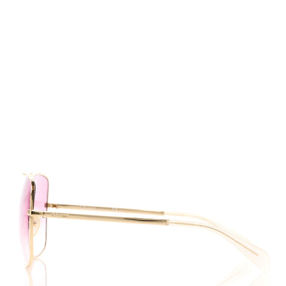 Celine Metal Sunglasses CL 41808/S Gold Pink 3 of 8