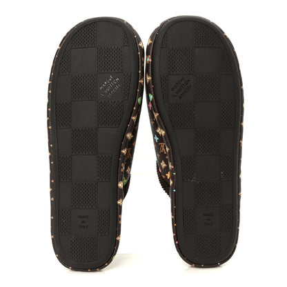 Louis Vuitton X TYLER THE CREATOR Monogram Craggy LV Palace Mens Slippers  9 Mocha 6 of 10