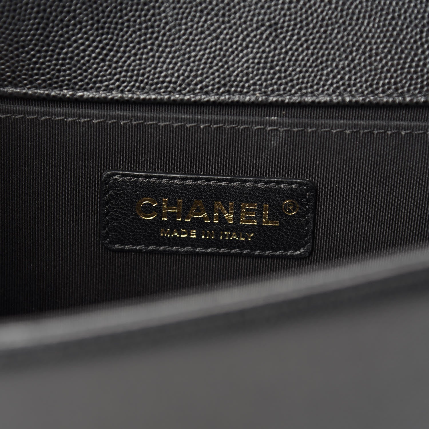 Chanel Caviar Quilted Medium Boy Flap Black 9 of 11