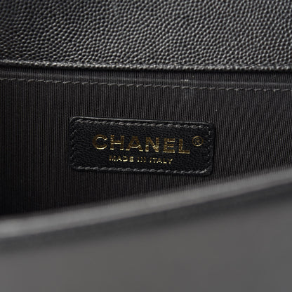 Chanel Caviar Quilted Medium Boy Flap Black 9 of 11