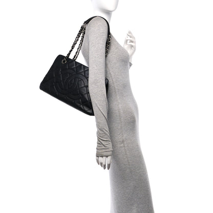 Chanel Caviar Quilted CC Timeless Soft Tote Black 2 of 12