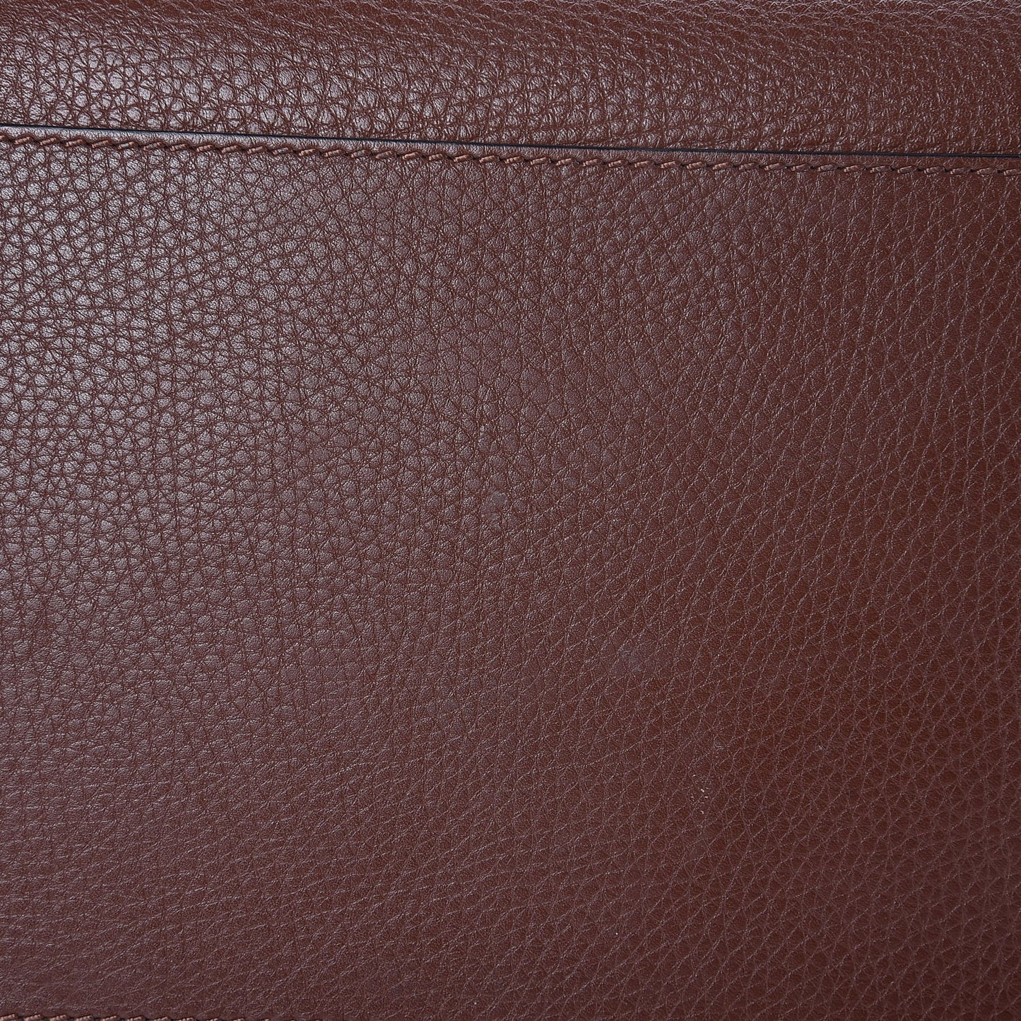 Pebbled Calfskin Rockstud Double Handle Cinch Tote Light Brown