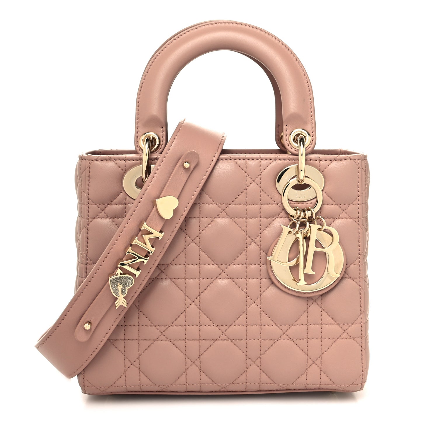 Lambskin Cannage Small My ABC Dior Lady Dior Blush