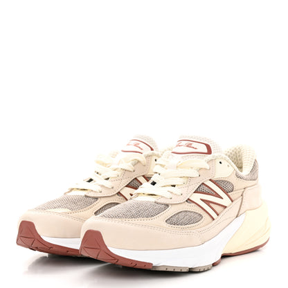 Loro Piana X NEW BALANCE Suede Pecora Wool Calfskin 990v6 Sneakers 5.5 Beige 3 of 9