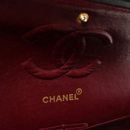 Chanel Lambskin Quilted Medium Double Flap Black 6 of 10