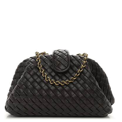 Bottega Veneta Nappa Intrecciato Small The Lauren 1980 Clutch With Chain Fondant 1 of 11