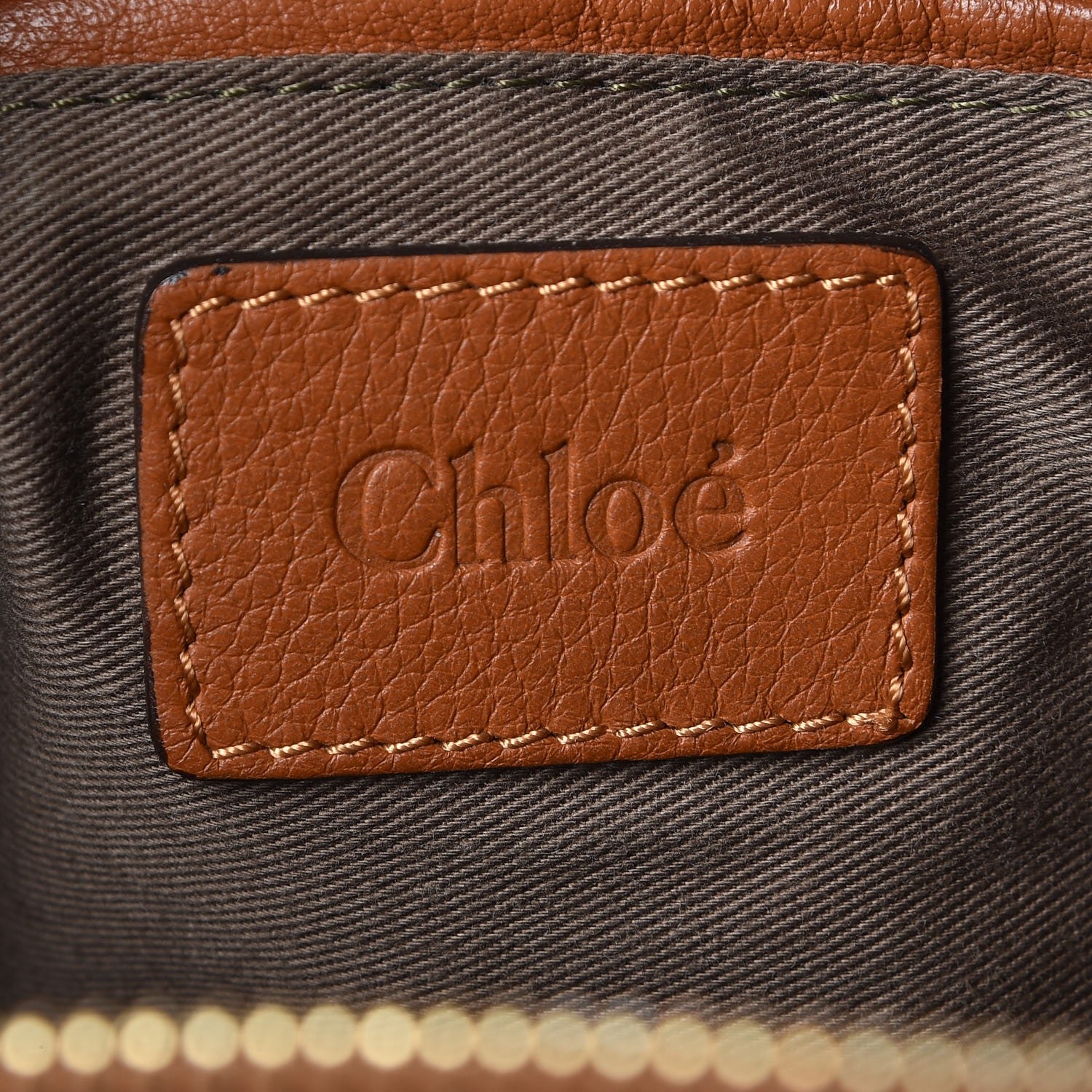 Chloe Calfskin Medium Marcie Satchel Tan 6 of 7