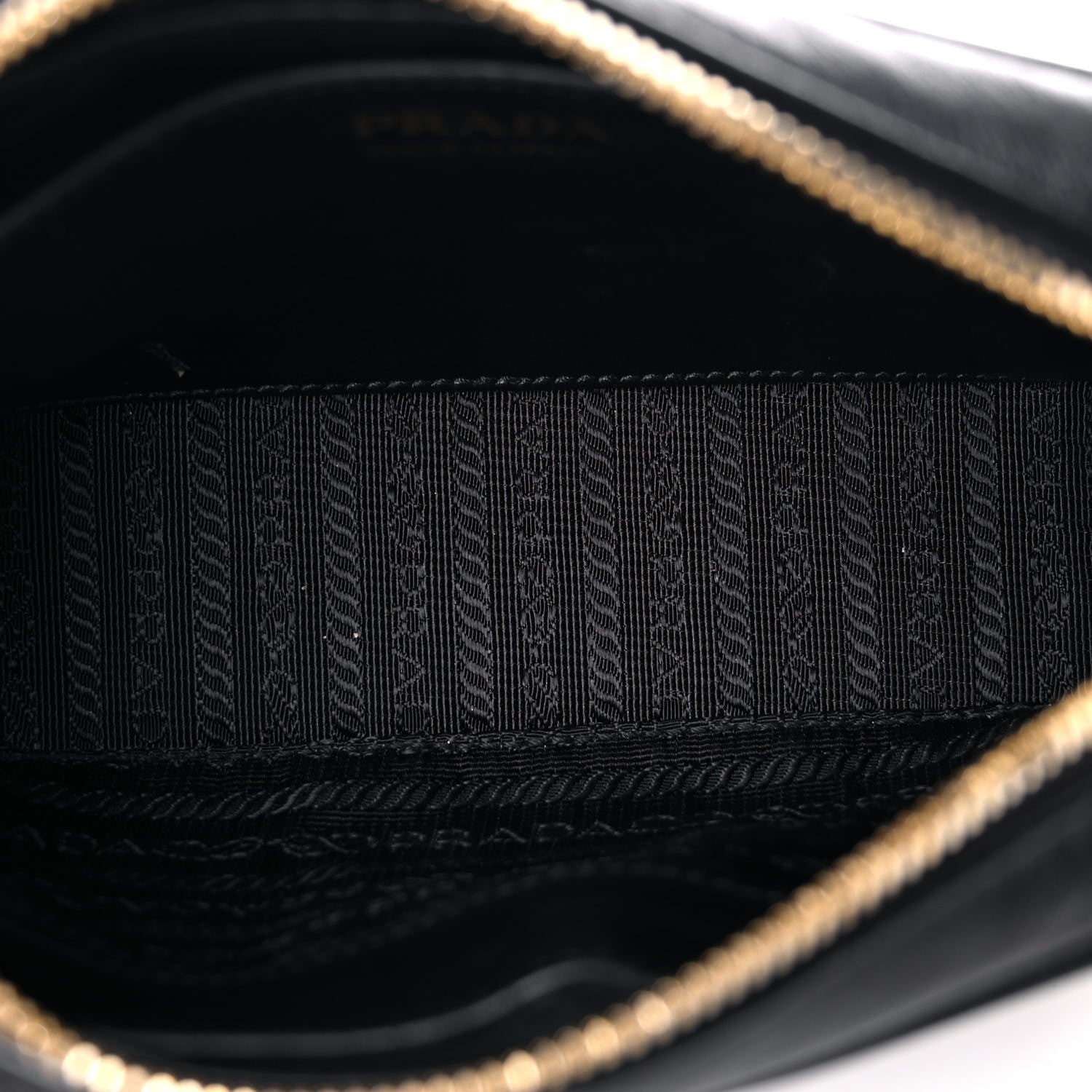 Prada Soft Calfskin Diagramme Crossbody Bag Black 9 of 14