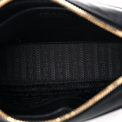 Prada Soft Calfskin Diagramme Crossbody Bag Black 9 of 14