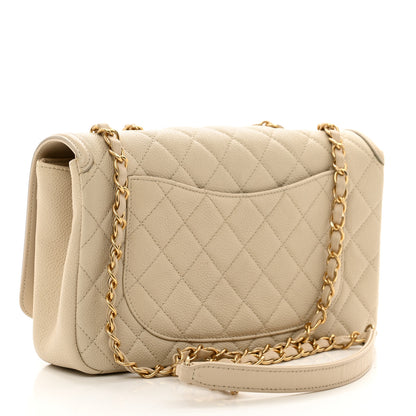 Chanel Caviar Quilted Medium CC Filigree Flap Beige 3 of 12