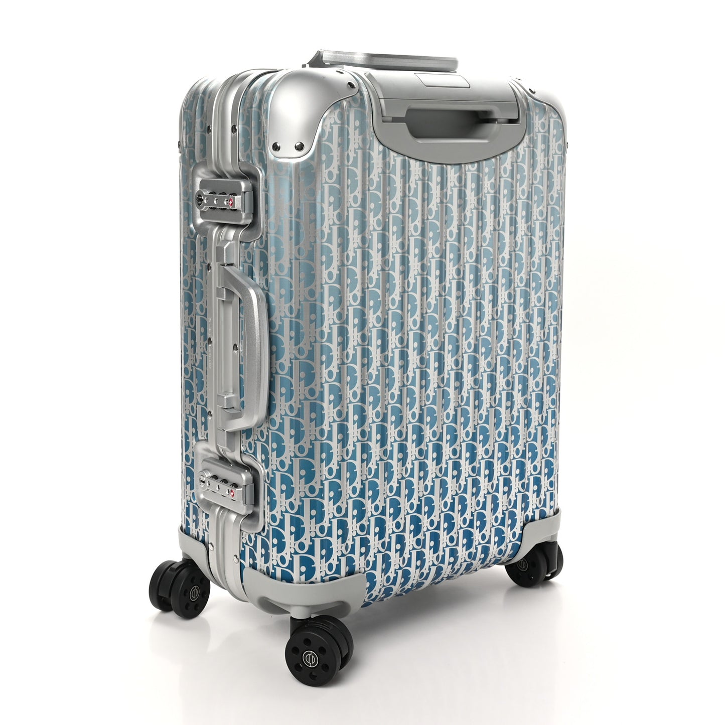 X RIMOWA Aluminum Gradient Cabin Luggage Blue Multi