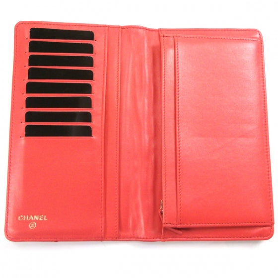 Chanel Lambskin Quilted Reissue Wallet Red 4 of 9