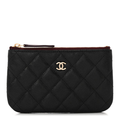 Chanel Caviar Quilted Small Cosmetic Case Black 1 of 7