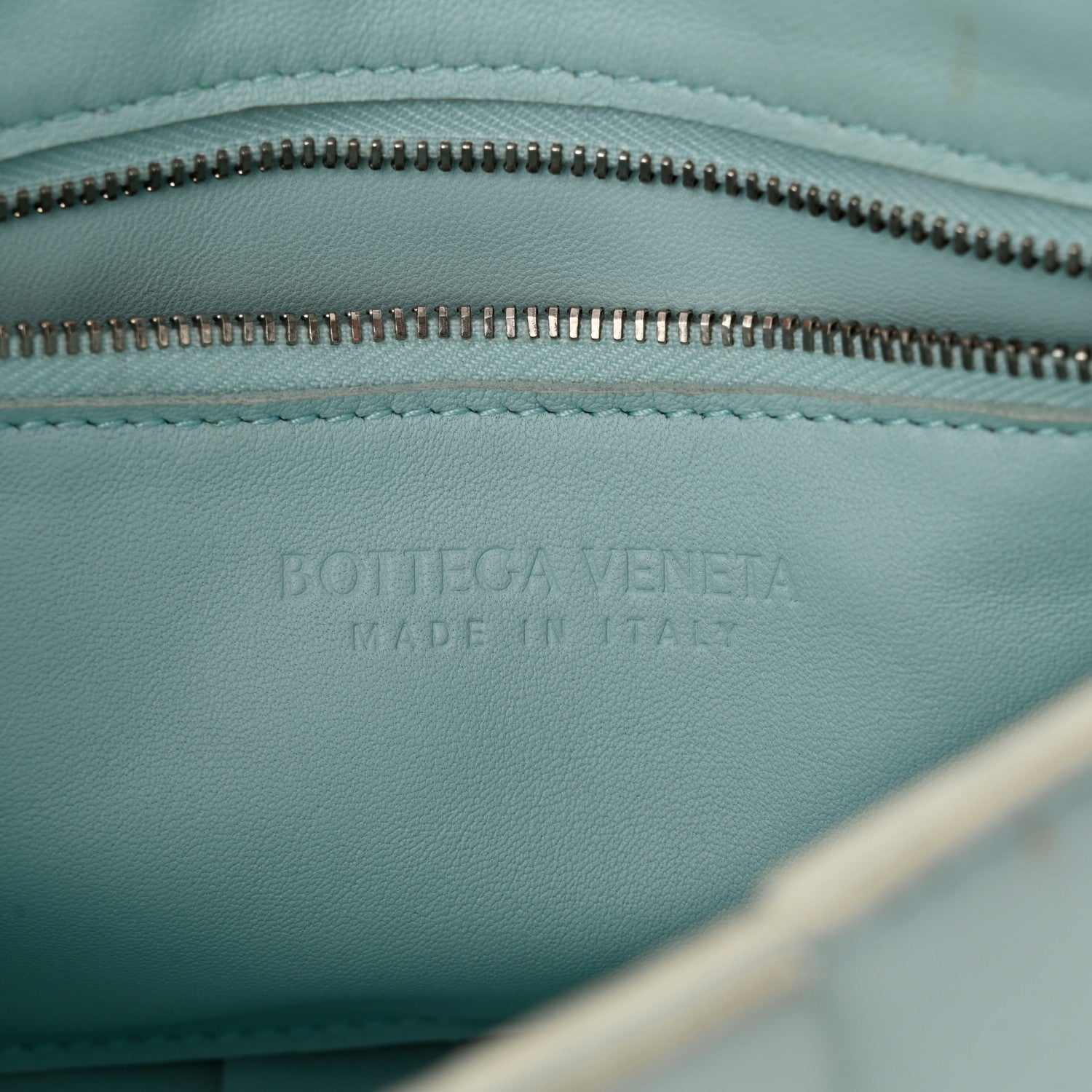 Bottega Veneta Nappa Maxi Intreccio Cassette Bag Teal Washed 6 of 13
