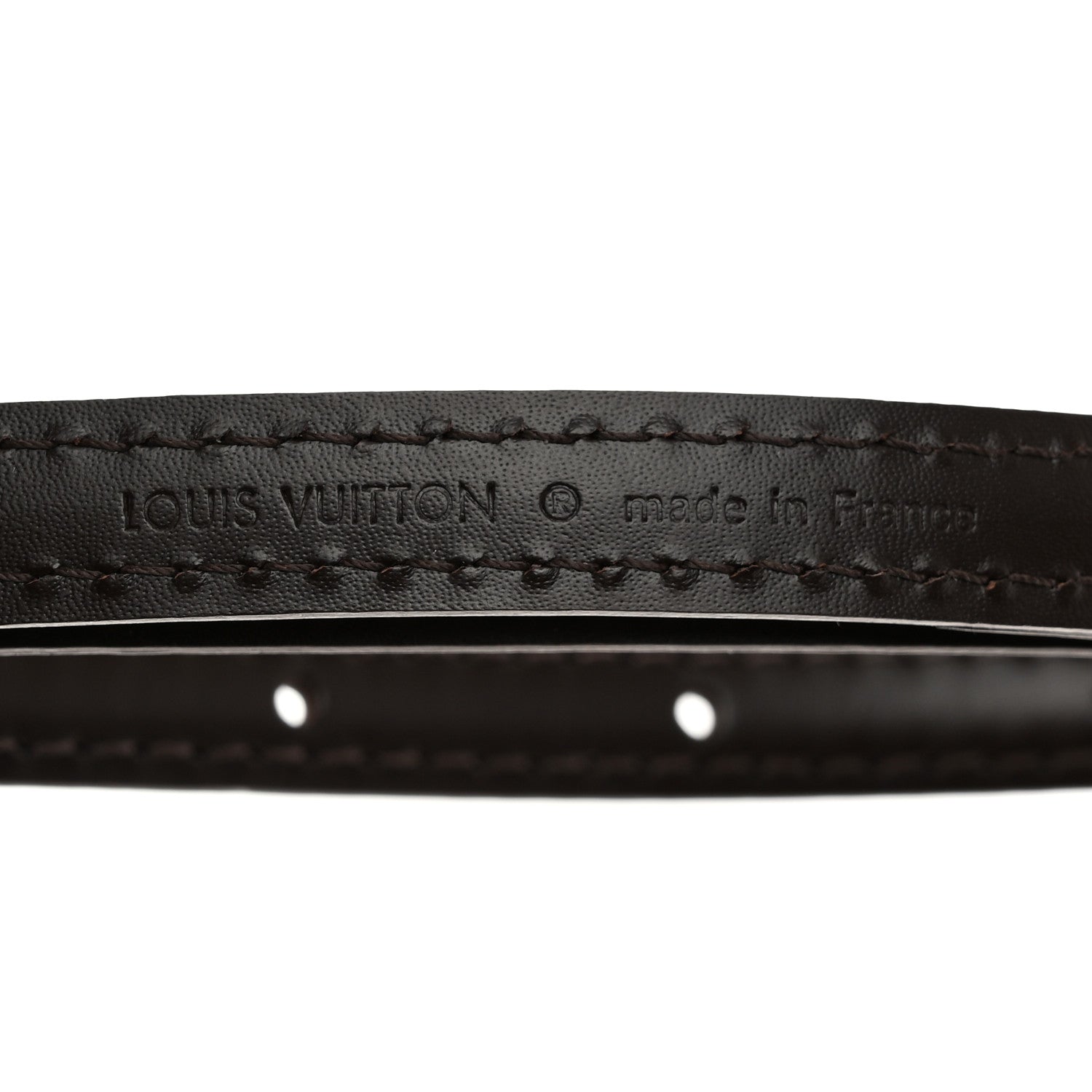 Louis Vuitton Calfskin 16mm Adjustable Shoulder Strap Brown 3 of 4