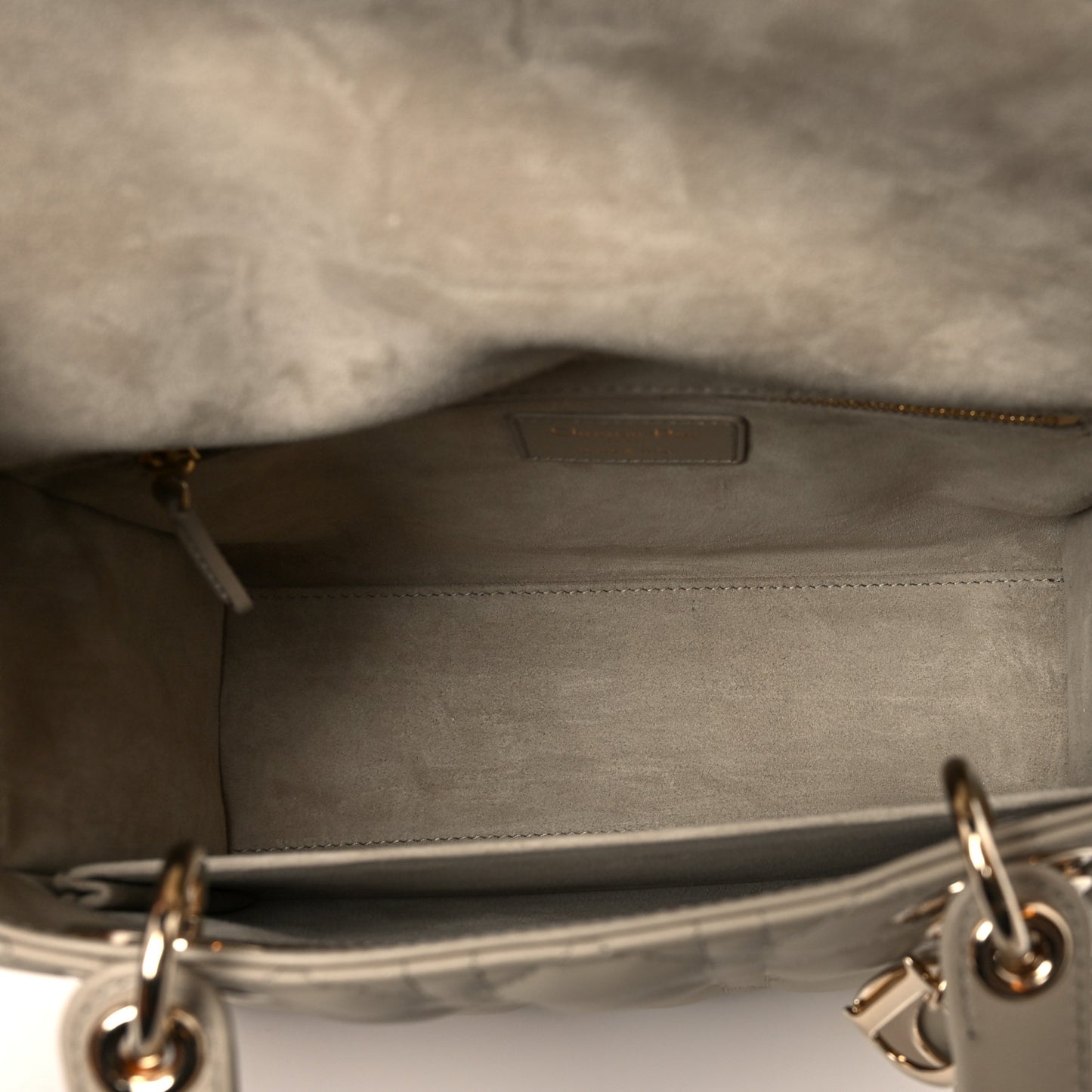 Lambskin Cannage Medium Lady Dior Beige