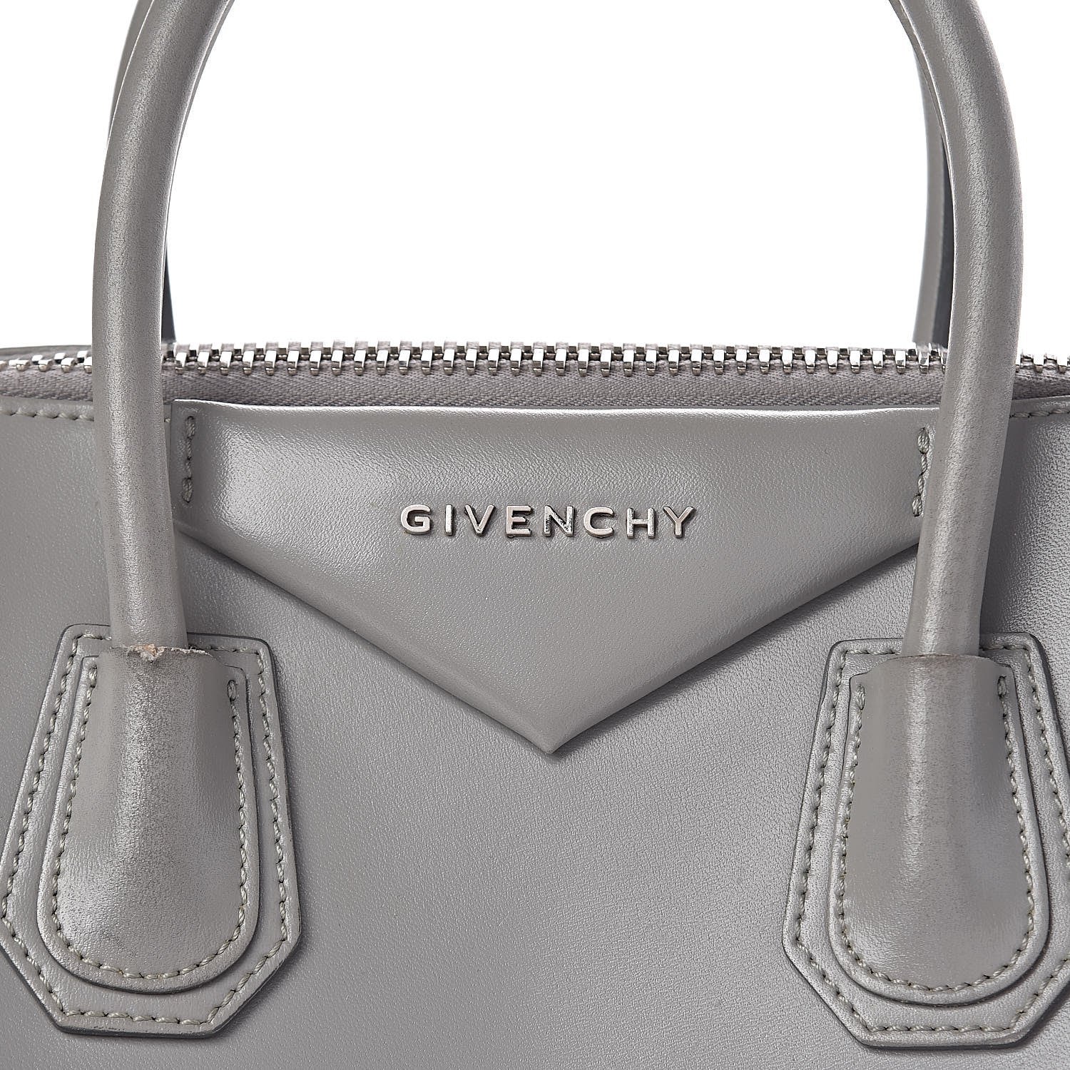 Givenchy Shiny Lord Calfskin Small Antigona Pearl Grey 19 of 19