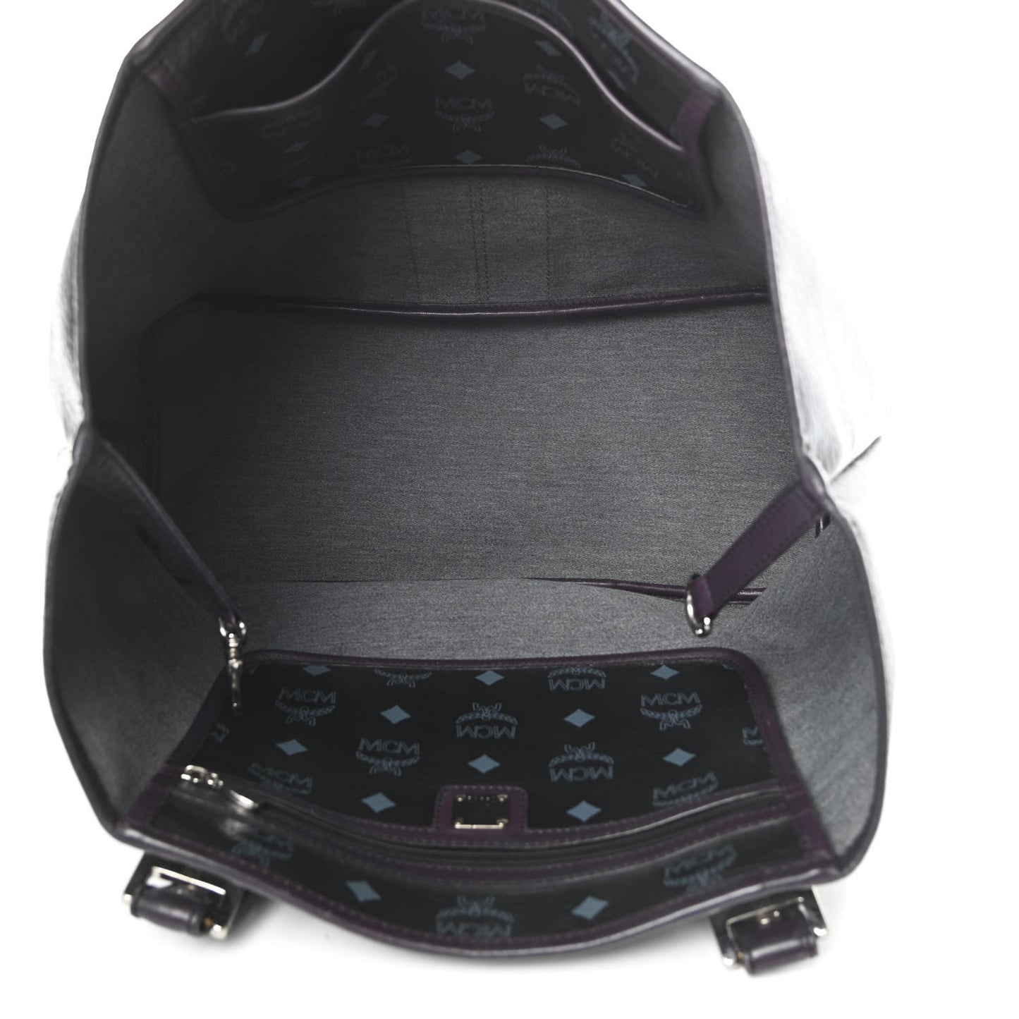 Visetos Striped Munich Lion Tote Black