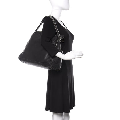 Chanel Lambskin Large Ultimate Soft Tote Black 2 of 9