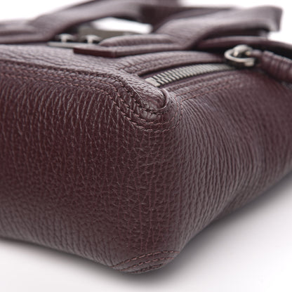 3.1 Phillip Lim 3.1 Textured Calfskin Mini Pashli Satchel Burgundy 10 of 10