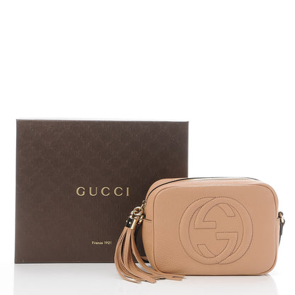 Gucci Pebbled Calfskin Small Soho Disco Bag Rose Beige 8 of 8